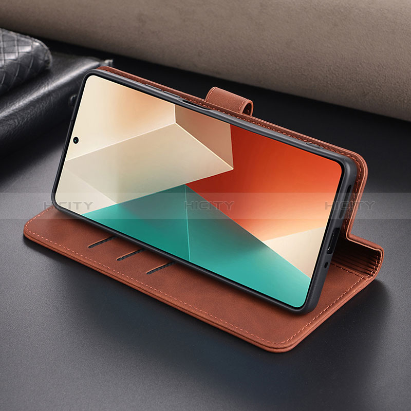 Handytasche Stand Schutzhülle Flip Leder Hülle YZ5 für Xiaomi Redmi Note 13 5G groß