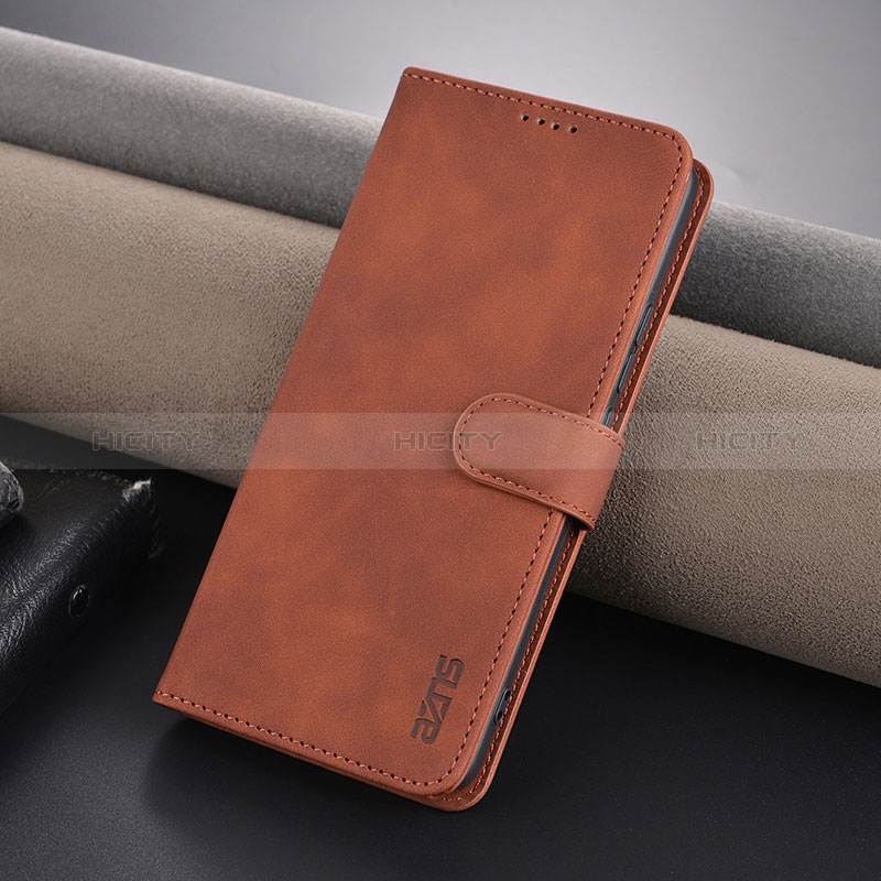 Handytasche Stand Schutzhülle Flip Leder Hülle YZ5 für Xiaomi Redmi Note 13 Pro+ Plus 5G Braun Plus