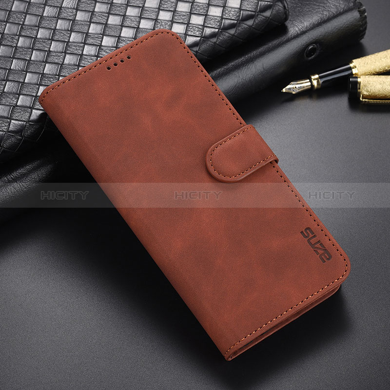 Handytasche Stand Schutzhülle Flip Leder Hülle YZ6 für Oppo A58 5G Braun