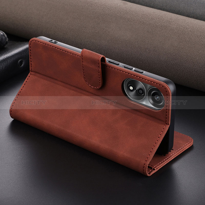 Handytasche Stand Schutzhülle Flip Leder Hülle YZ6 für Oppo A78 4G groß