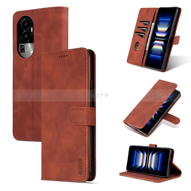 Handytasche Stand Schutzhülle Flip Leder Hülle YZ6 für Oppo Reno10 Pro+ Plus 5G