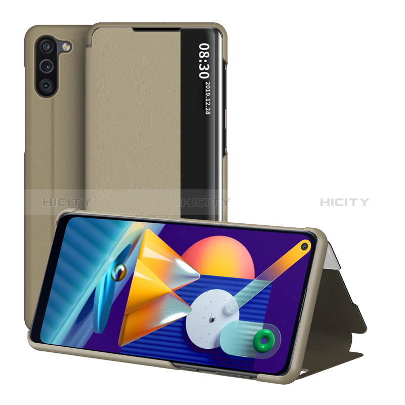 Handytasche Stand Schutzhülle Flip Leder Hülle ZL1 für Samsung Galaxy A11 Gold Plus