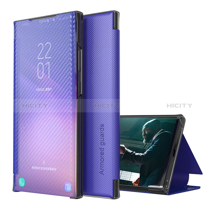 Handytasche Stand Schutzhülle Flip Leder Hülle ZL1 für Samsung Galaxy A51 5G Violett