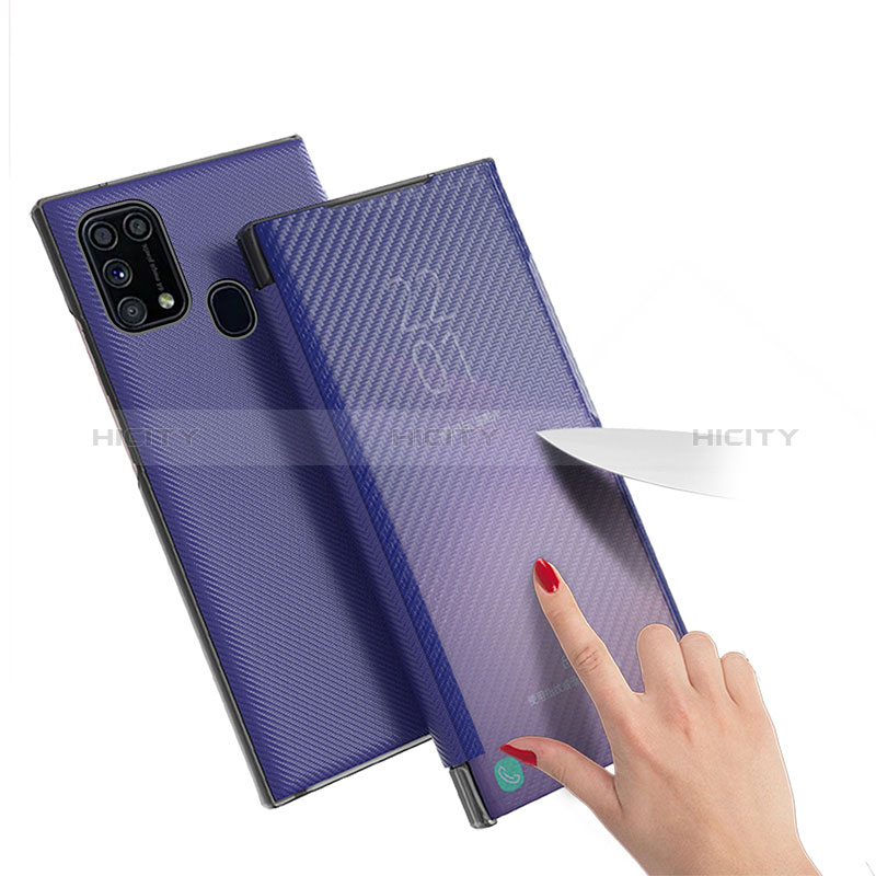 Handytasche Stand Schutzhülle Flip Leder Hülle ZL1 für Samsung Galaxy M21s