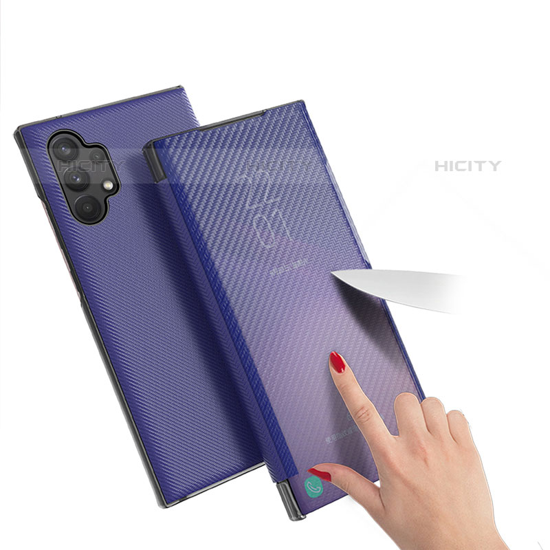 Handytasche Stand Schutzhülle Flip Leder Hülle ZL1 für Samsung Galaxy M32 5G groß