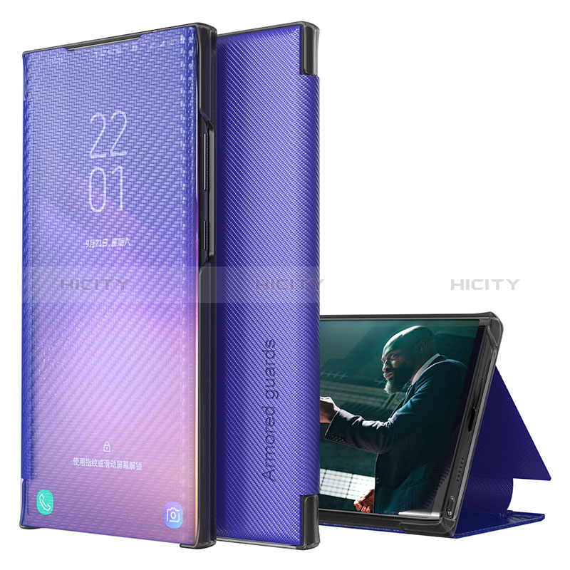 Handytasche Stand Schutzhülle Flip Leder Hülle ZL1 für Samsung Galaxy Note 20 Ultra 5G Violett