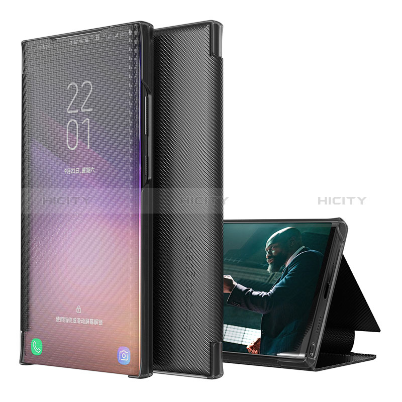 Handytasche Stand Schutzhülle Flip Leder Hülle ZL1 für Samsung Galaxy S20 Plus 5G Schwarz Plus