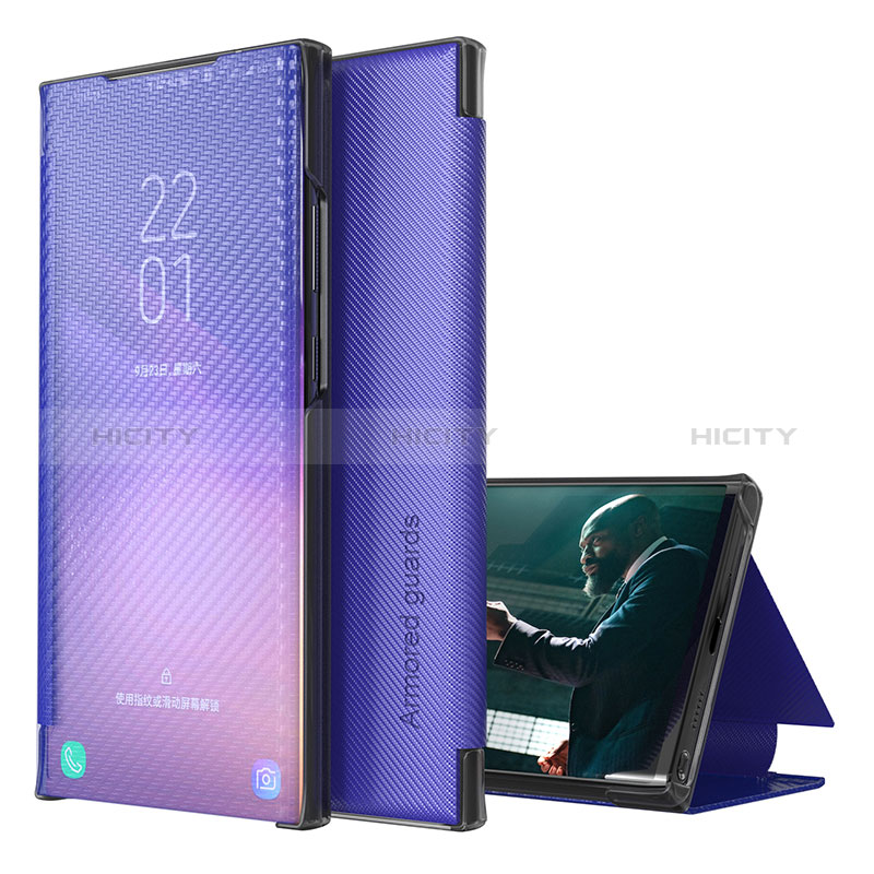 Handytasche Stand Schutzhülle Flip Leder Hülle ZL1 für Samsung Galaxy S20 Plus 5G Violett