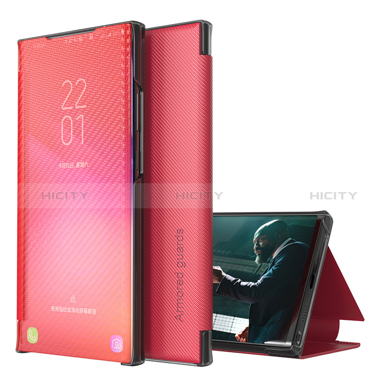 Handytasche Stand Schutzhülle Flip Leder Hülle ZL1 für Samsung Galaxy S20 Plus Rot Plus