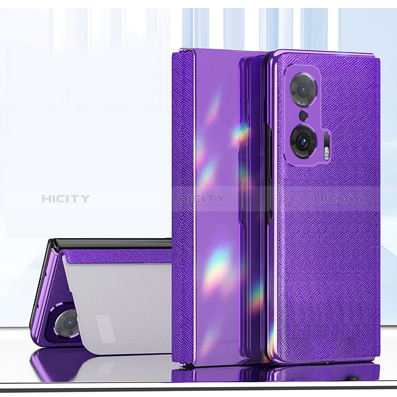 Handytasche Stand Schutzhülle Flip Leder Hülle ZL2 für Huawei Honor Magic V 5G Violett