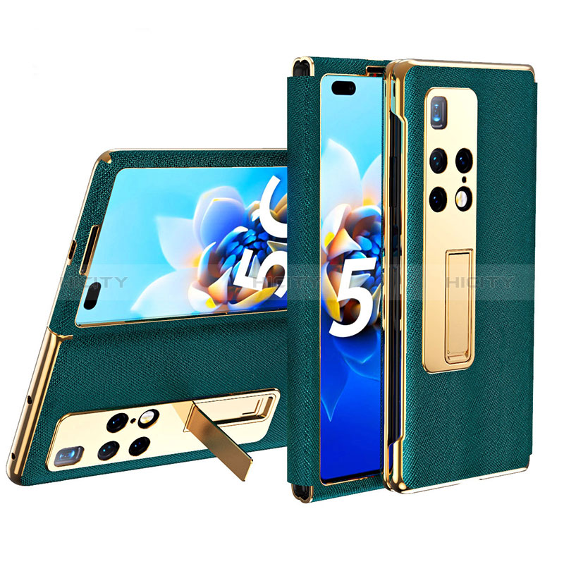 Handytasche Stand Schutzhülle Flip Leder Hülle ZL2 für Huawei Mate X2 Grün