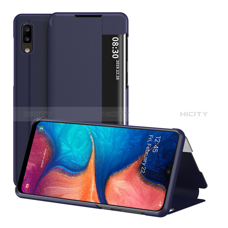 Handytasche Stand Schutzhülle Flip Leder Hülle ZL2 für Samsung Galaxy A20e groß