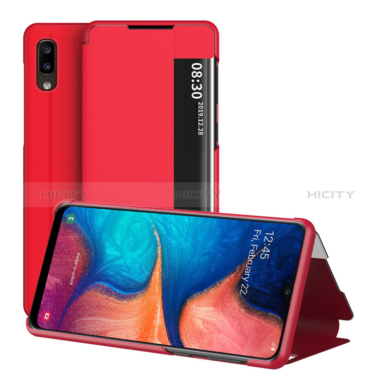 Handytasche Stand Schutzhülle Flip Leder Hülle ZL2 für Samsung Galaxy A20e groß