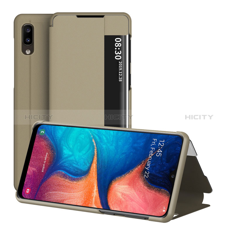 Handytasche Stand Schutzhülle Flip Leder Hülle ZL2 für Samsung Galaxy A20e groß