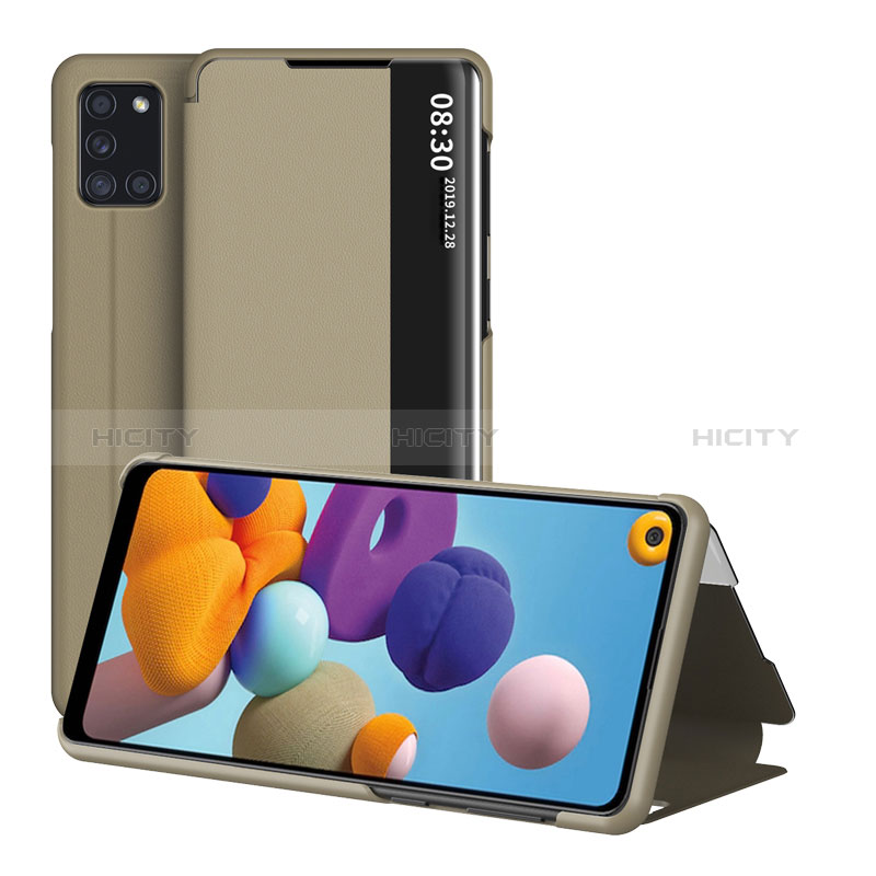 Handytasche Stand Schutzhülle Flip Leder Hülle ZL2 für Samsung Galaxy A21s groß