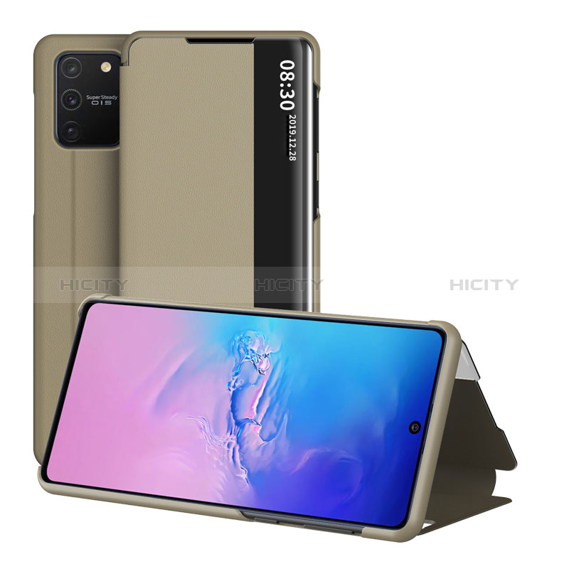 Handytasche Stand Schutzhülle Flip Leder Hülle ZL2 für Samsung Galaxy M80S Gold Plus