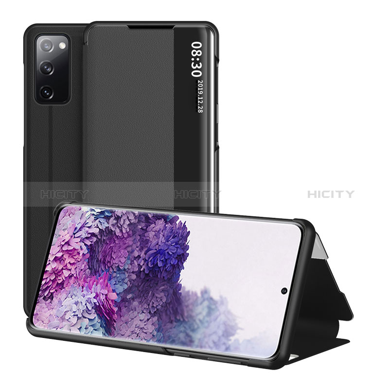 Handytasche Stand Schutzhülle Flip Leder Hülle ZL2 für Samsung Galaxy S20 FE (2022) 5G Schwarz Plus