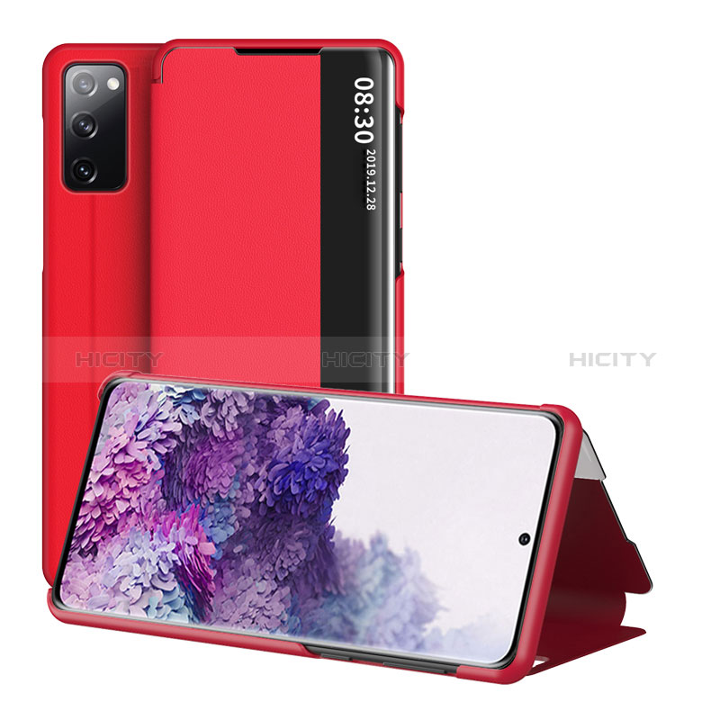 Handytasche Stand Schutzhülle Flip Leder Hülle ZL2 für Samsung Galaxy S20 FE 4G Rot