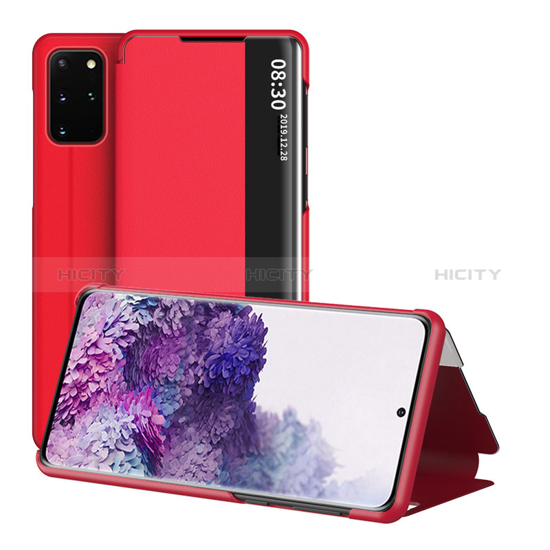 Handytasche Stand Schutzhülle Flip Leder Hülle ZL2 für Samsung Galaxy S20 Plus 5G Rot Plus