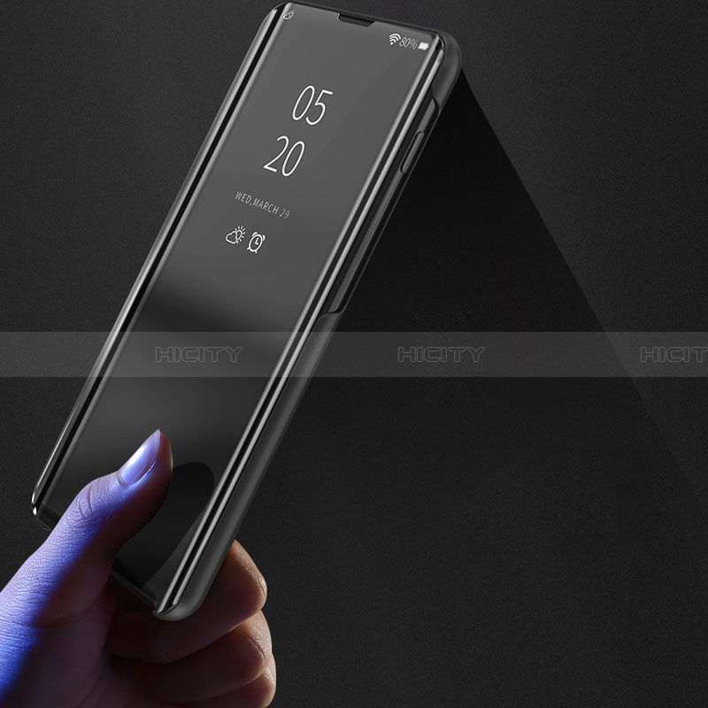 Handytasche Stand Schutzhülle Flip Leder Rahmen Spiegel Tasche für Samsung Galaxy F02S SM-E025F