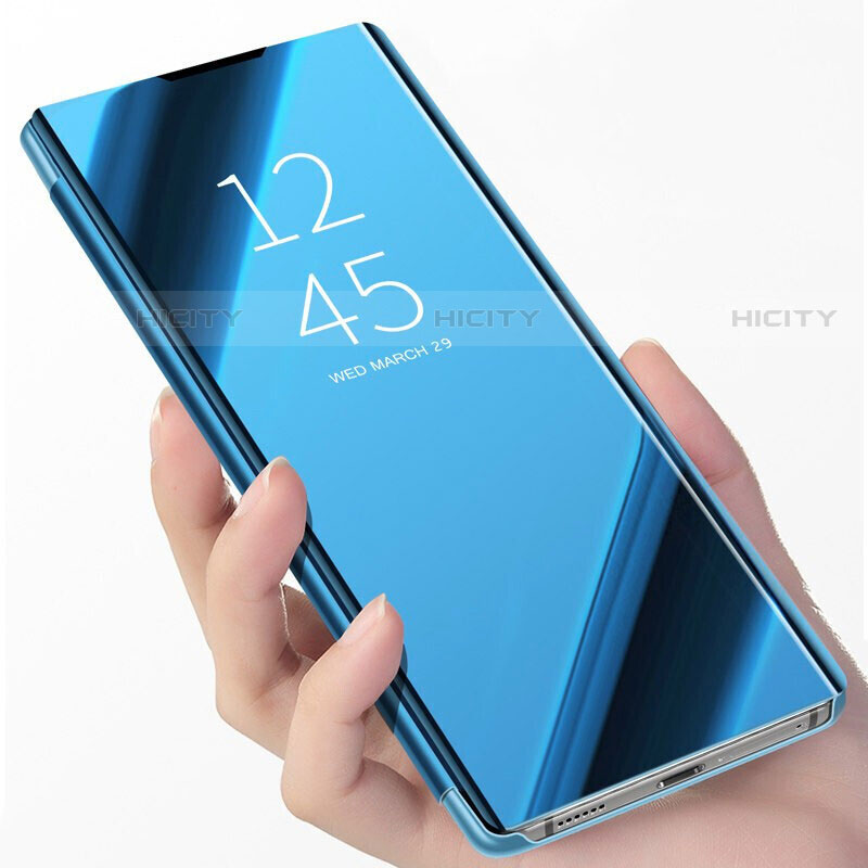 Handytasche Stand Schutzhülle Flip Leder Rahmen Spiegel Tasche für Samsung Galaxy S23 Plus 5G