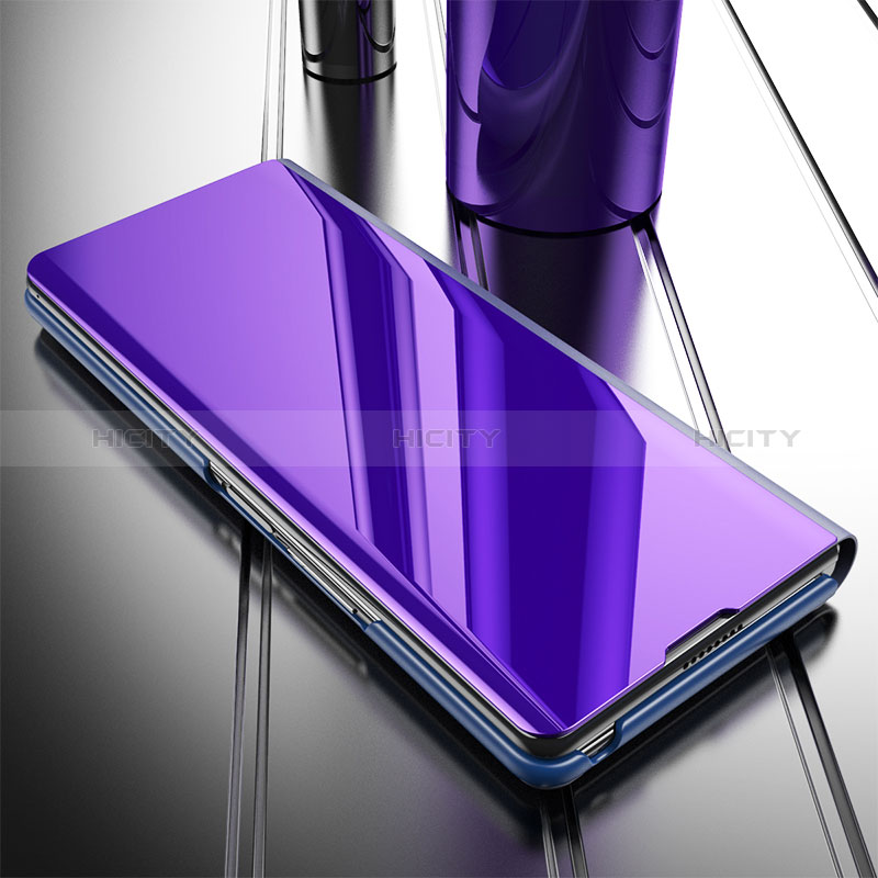 Handytasche Stand Schutzhülle Flip Leder Rahmen Spiegel Tasche für Samsung Galaxy Z Fold3 5G