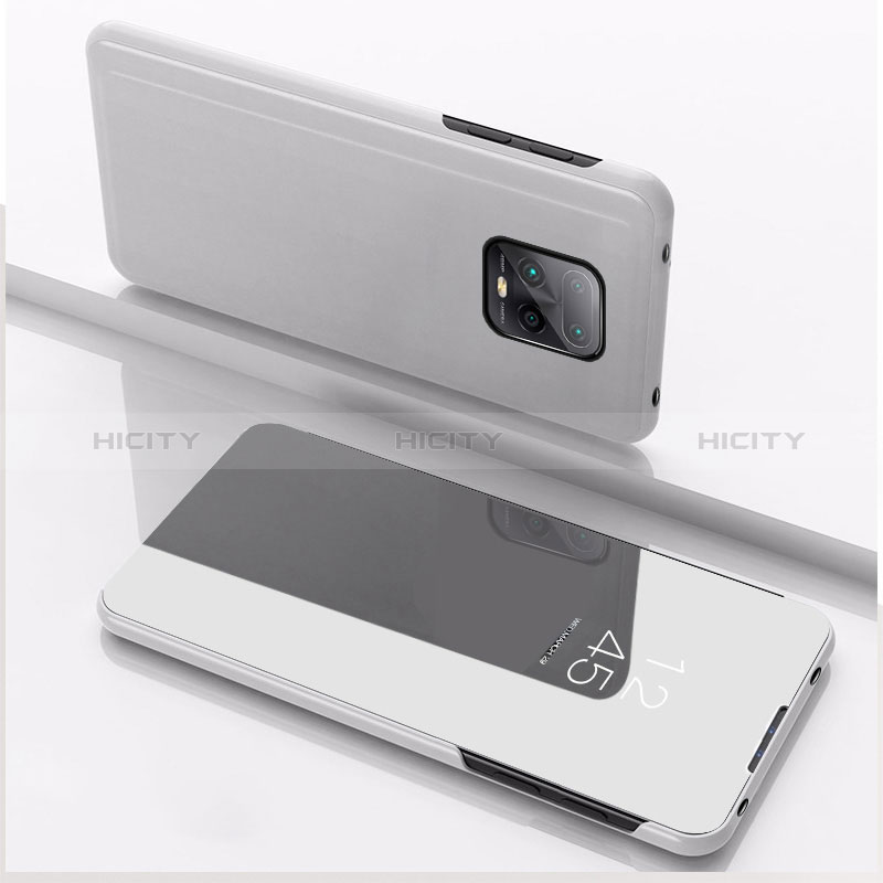 Handytasche Stand Schutzhülle Flip Leder Rahmen Spiegel Tasche QH1 für Xiaomi Redmi 10X Pro 5G groß