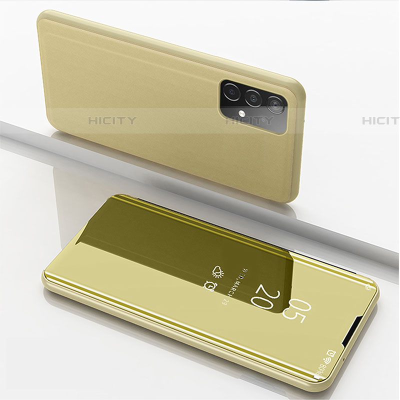 Handytasche Stand Schutzhülle Flip Leder Rahmen Spiegel Tasche ZL1 für Samsung Galaxy A52 4G
