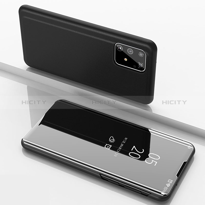 Handytasche Stand Schutzhülle Flip Leder Rahmen Spiegel Tasche ZL1 für Samsung Galaxy A91