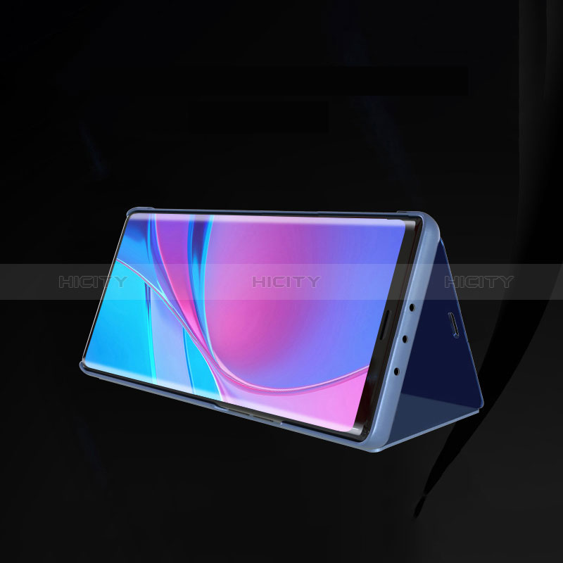 Handytasche Stand Schutzhülle Flip Leder Rahmen Spiegel Tasche ZL1 für Samsung Galaxy M40S groß