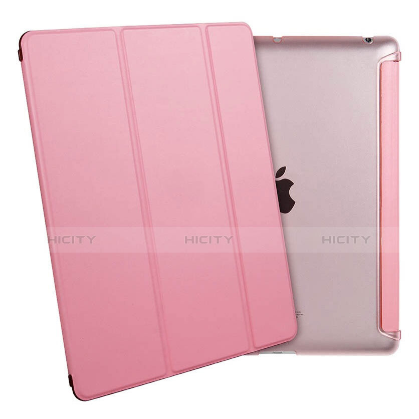 Handytasche Stand Schutzhülle Leder für Apple iPad 2 Rosa