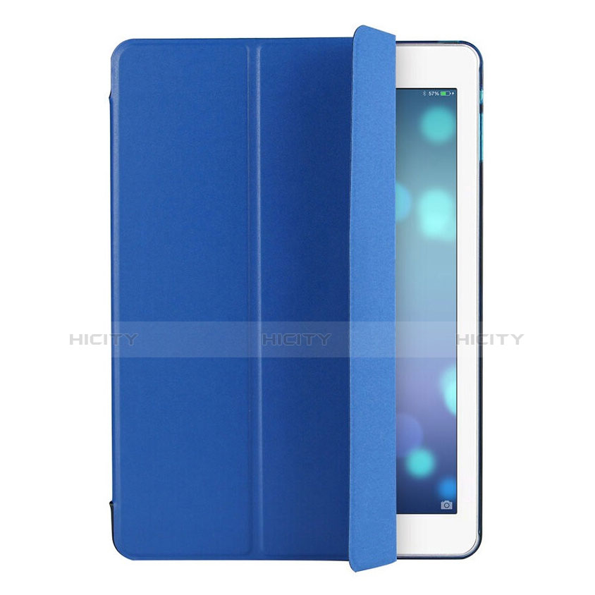 Handytasche Stand Schutzhülle Leder für Apple iPad Air Blau