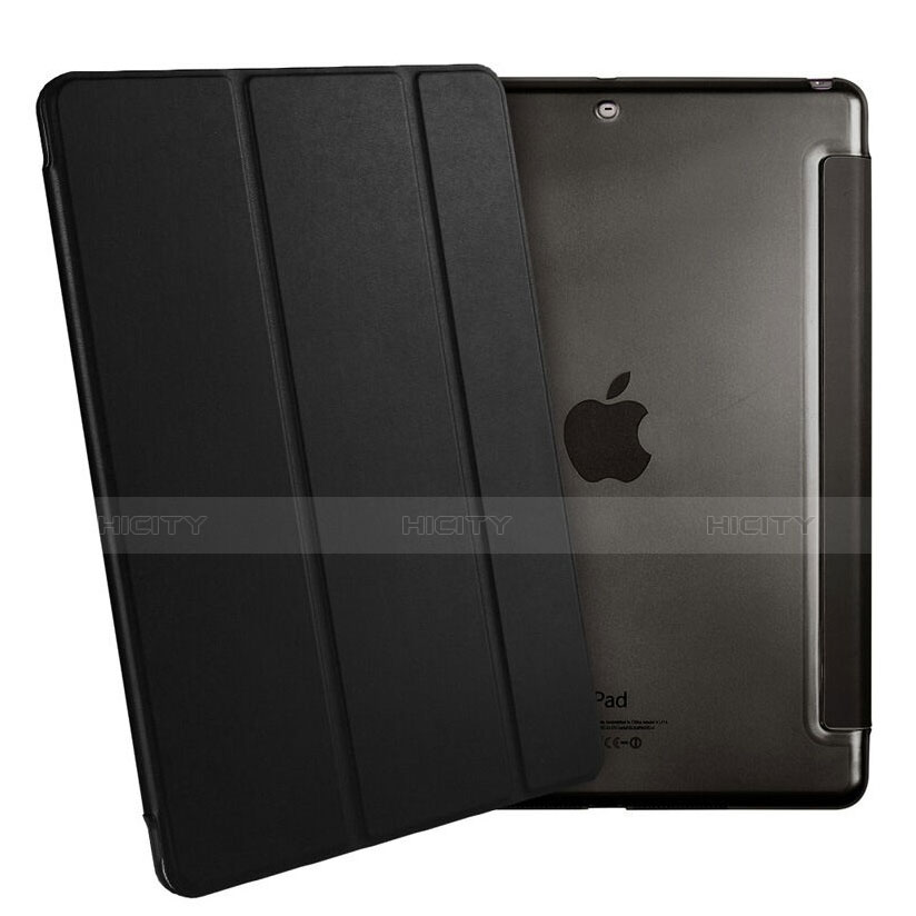 Handytasche Stand Schutzhülle Leder für Apple iPad Air Schwarz groß