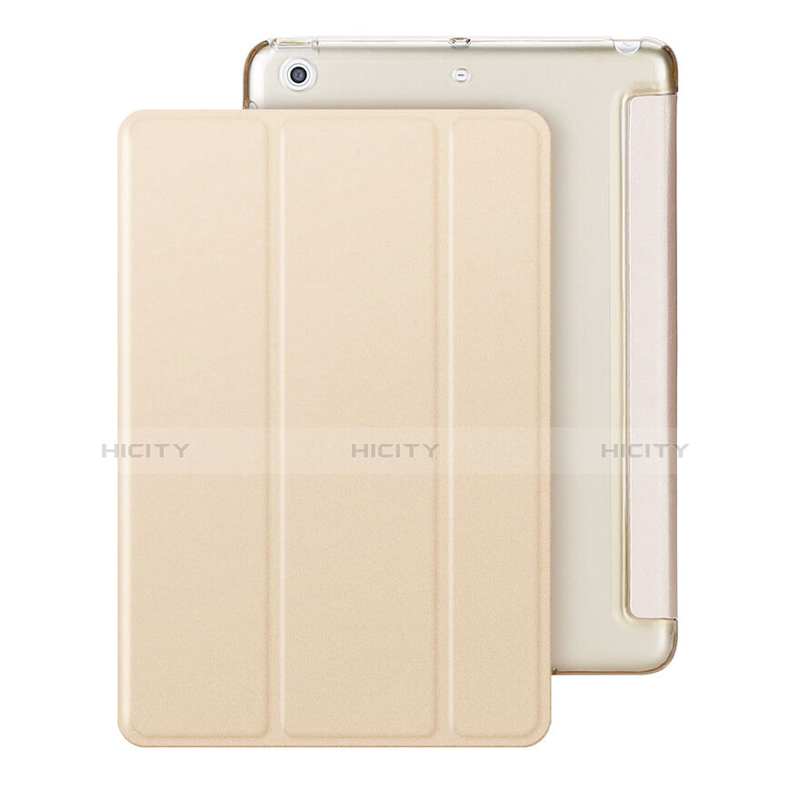 Handytasche Stand Schutzhülle Leder für Apple iPad Mini 2 Gold