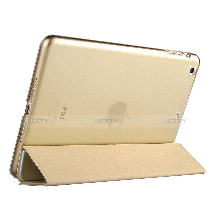 Handytasche Stand Schutzhülle Leder für Apple iPad Mini 2 Gold