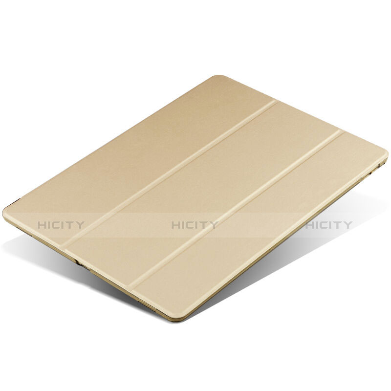 Handytasche Stand Schutzhülle Leder für Apple iPad Mini 4 Gold groß