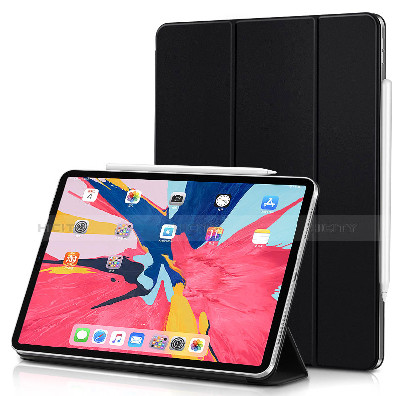 Handytasche Stand Schutzhülle Leder für Apple iPad Pro 11 (2018) Schwarz