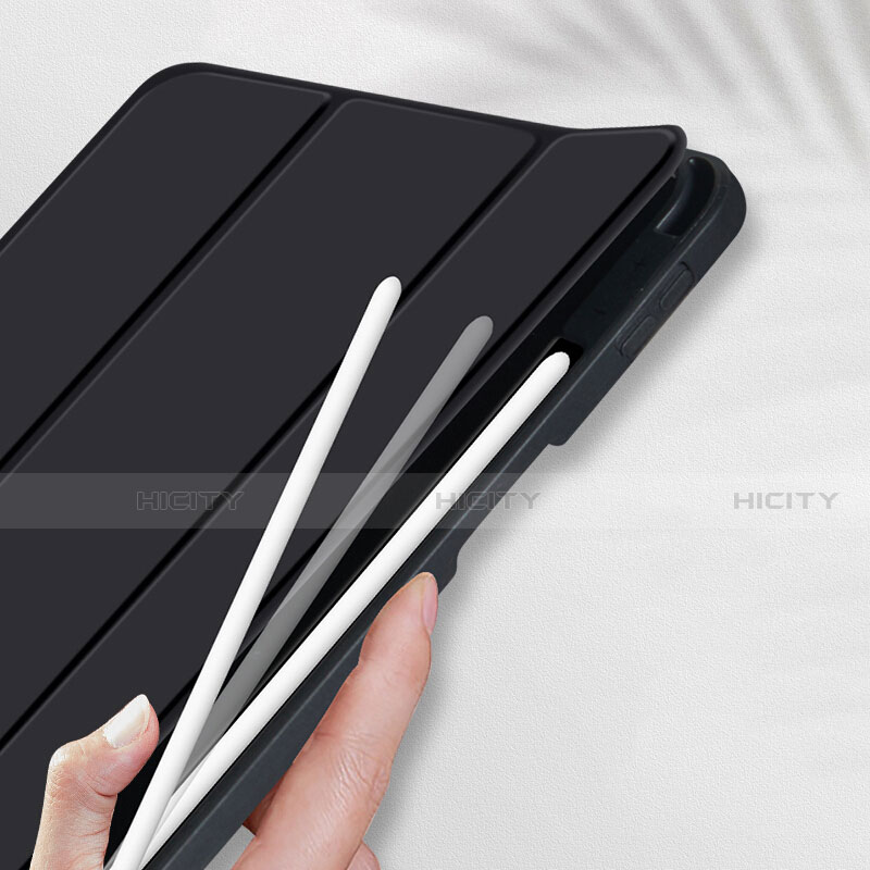 Handytasche Stand Schutzhülle Leder für Apple iPad Pro 11 (2020) Schwarz groß