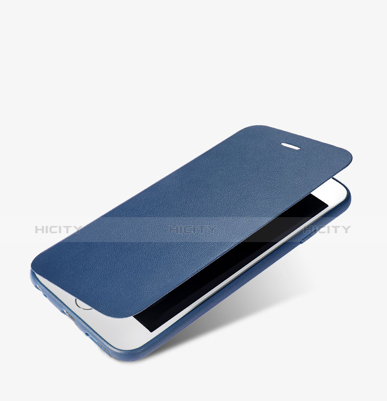 Handytasche Stand Schutzhülle Leder für Apple iPhone 6 Blau