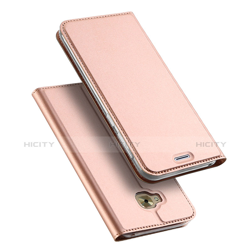 Handytasche Stand Schutzhülle Leder für Asus Zenfone 4 Selfie Pro Rosegold