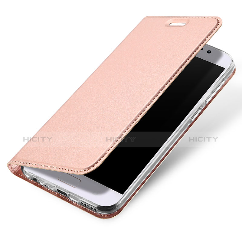 Handytasche Stand Schutzhülle Leder für Asus Zenfone 4 Selfie Pro Rosegold