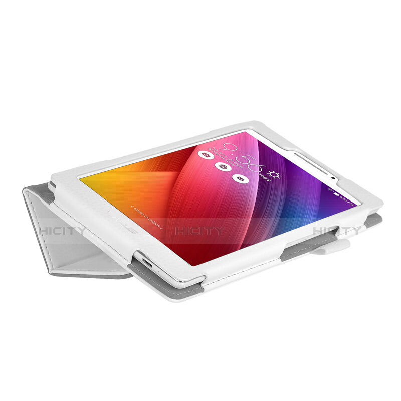 Handytasche Stand Schutzhülle Leder für Asus ZenPad C 7.0 Z170CG Weiß