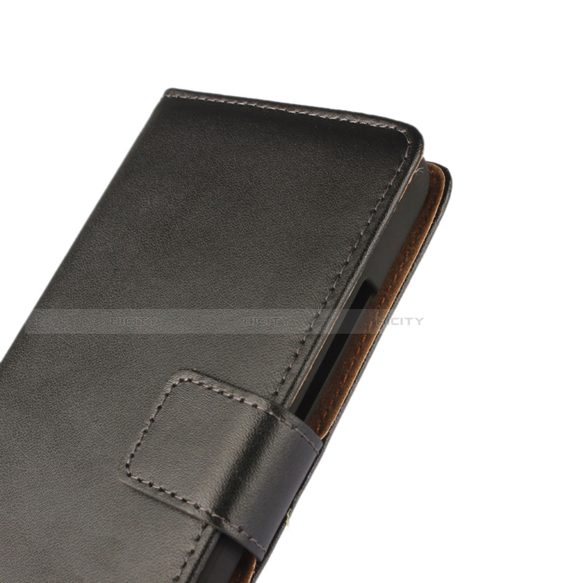 Handytasche Stand Schutzhülle Leder für Blackberry Z30 Schwarz