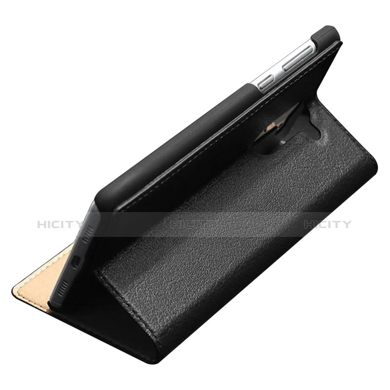 Handytasche Stand Schutzhülle Leder für Huawei GR5 (2017) Schwarz