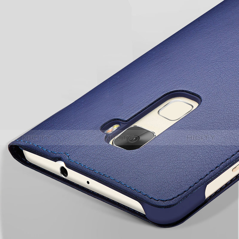 Handytasche Stand Schutzhülle Leder für Huawei Mate S Blau