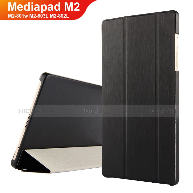 Handytasche Stand Schutzhülle Leder für Huawei Mediapad M2 8 M2-801w M2-803L M2-802L Schwarz Plus