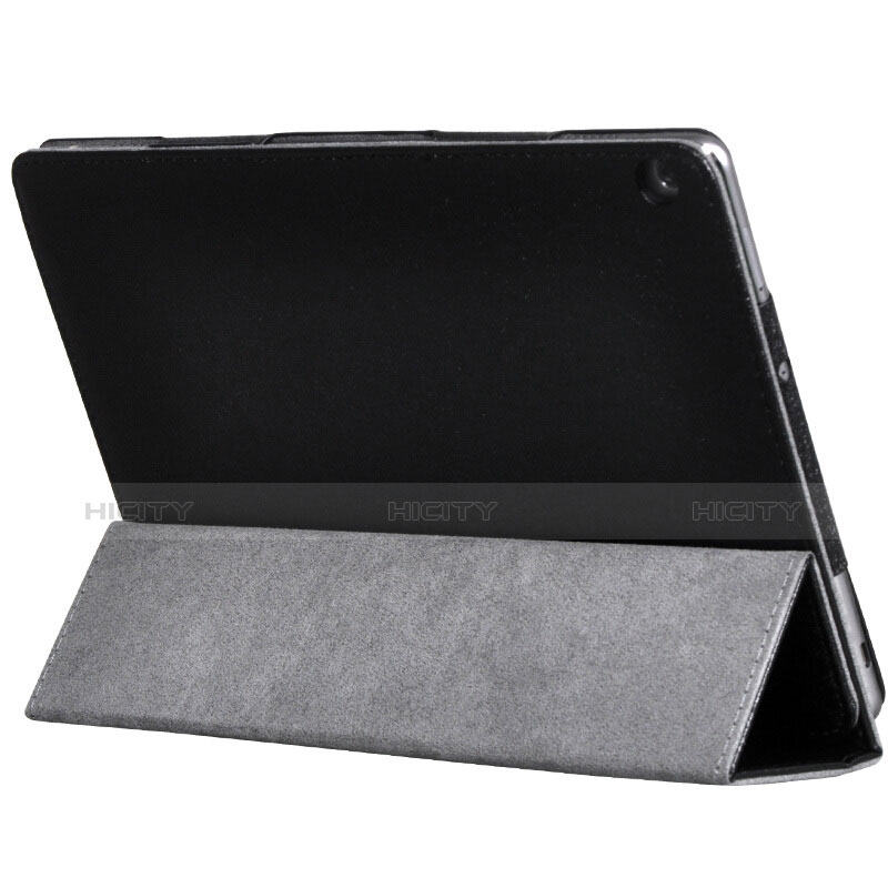 Handytasche Stand Schutzhülle Leder für Huawei MediaPad M3 Lite Schwarz