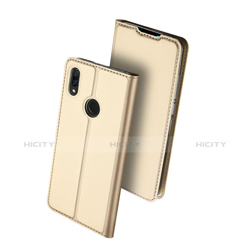 Handytasche Stand Schutzhülle Leder für Huawei Y9 (2019) Gold Plus