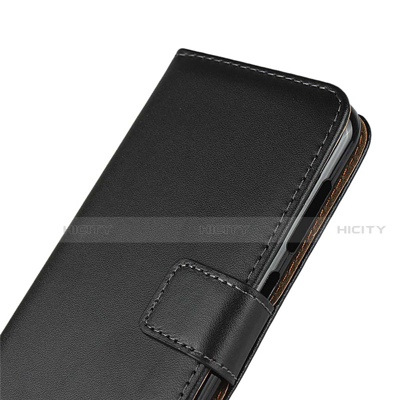 Handytasche Stand Schutzhülle Leder für Nokia 4.2 Schwarz