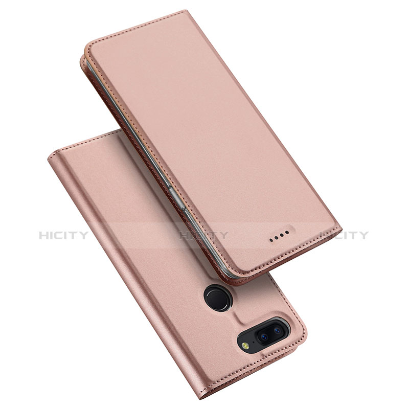 Handytasche Stand Schutzhülle Leder für OnePlus 5T A5010 Rosegold